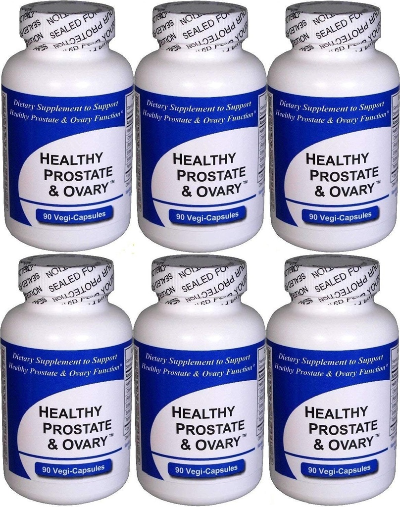 Gesunde Prostata und Ovary Capsules 6-Pack (6 Flaschen enthalten insgesamt 540 Kapseln) - Konzentrierte Kräutermischung - Natürliche Nahrungsergänzung - Enthält vietnamesisches Crinum Latifolium Kräuterextrakt und andere Kräuter - Prostata Nutrition
