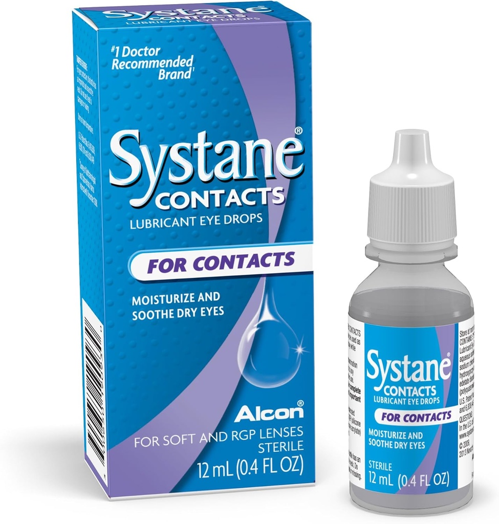 Systane Contacts Soothing Drops- 0, 405 oz, 12 ml