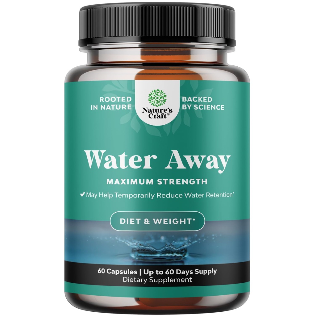 Wasser-Away-Ergänzung für schnelles Bloating und Schwellung Relief reine natürliche Diuretika Pillen reduzieren Retention Unterstützung Gewichtsverlust Erhöhung Energie Ebenen