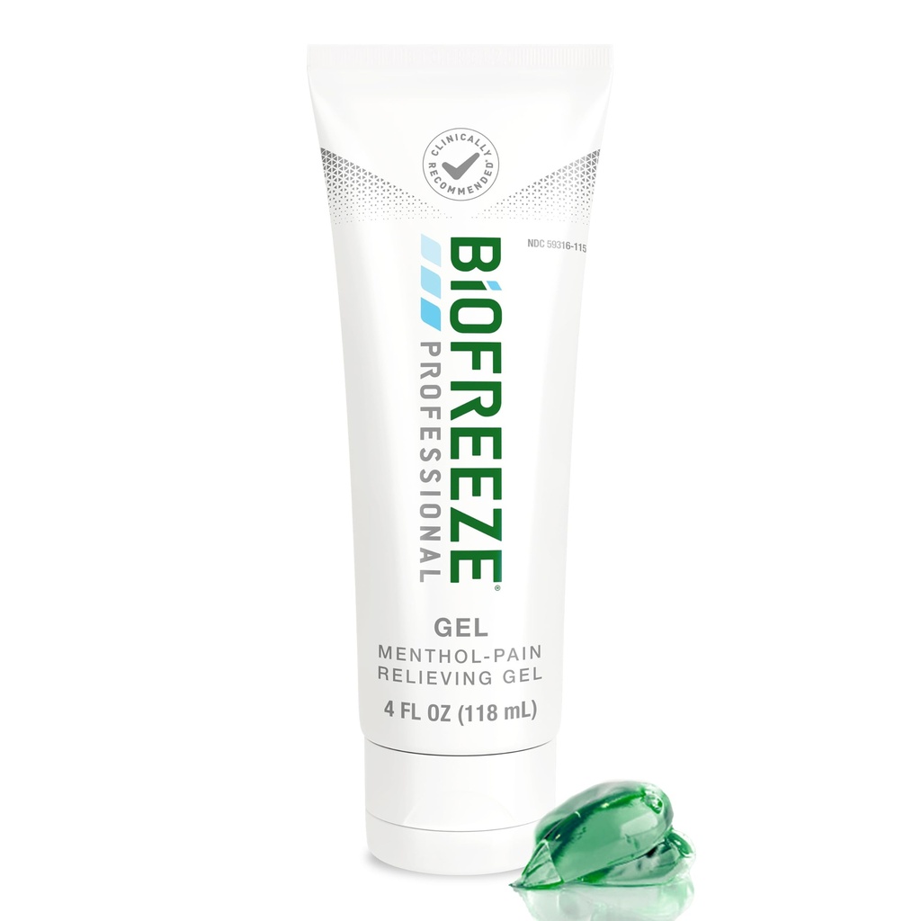Biofreeze Professional Gel Schmerzlinderung, Knie & Untere Rücken Schmerzlinderung, Arthritis Schmerzlinderung, Sore Muskelrelief, Neck Schmerzen Relief, Cooling Gelenk Schmerzlinderung, Menthol Gel 4 Fl Oz