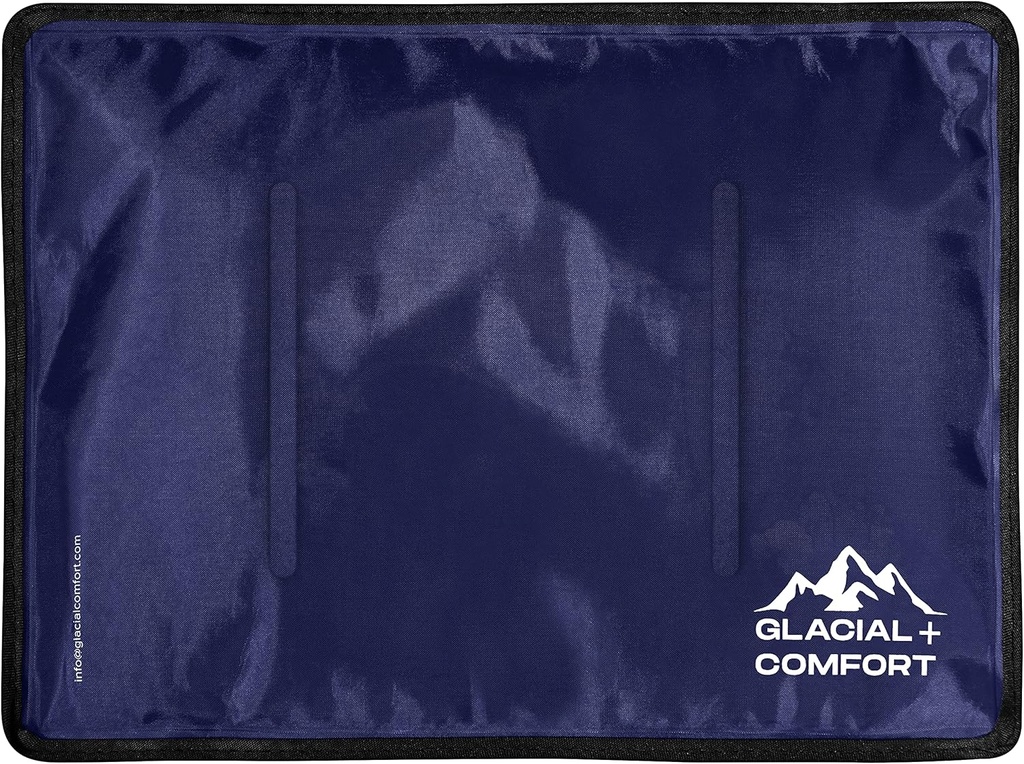 Glacial Comfort Large Gel Ice Pack für Verletzungen Wiederverwendbar - (15" x 11") Kalte Pads für Rückenschmerzen, Hüfte, Knie, Schulter, Muskeln, Migraine & Postpartum Erholung, Flex Technology - Kompressionskissen.