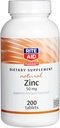Rite Aid Natural Zinc, 50 mg, 200 Tabletten - Unterstützt Immunfunktion - Zink-Ergänzungen - Vitamin-Ergänzungen - Natürliche Zink-Ergänzung - essentielles Mineral für Antioxidantien-Gesundheit - Easy-to-Swallow