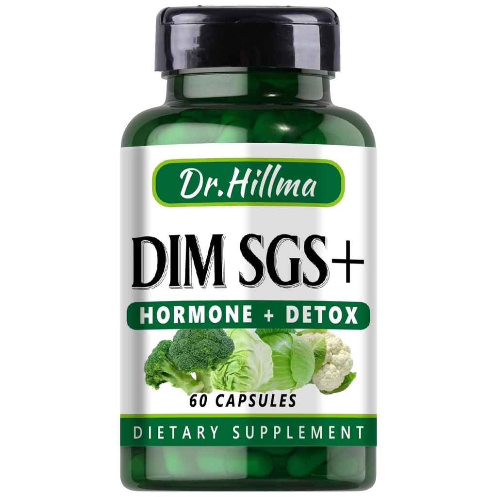 Dim Hormon Detox Supplement 200Mg Diindolylmethan Ermutigt normale Estrogen Ergänzung für Frauen, Hormonelle Akne Hot Flashes Ergänzungen, Menopause Unterstützung, fördert Entgiftung (60Capsules)