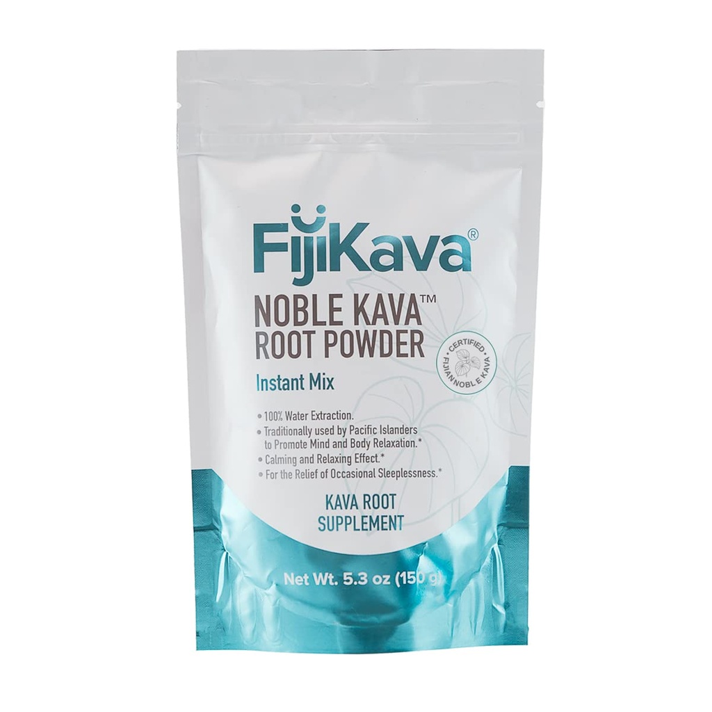 FijiKava Instant Kava Kava Pulver 150g – Premium Kava Root Powder mit hohem Kavalactongehalt – Natürliche Entspannungshilfe für Beruhigung, Stressentlastung und Schlafunterstützung – einfach zu bedienen