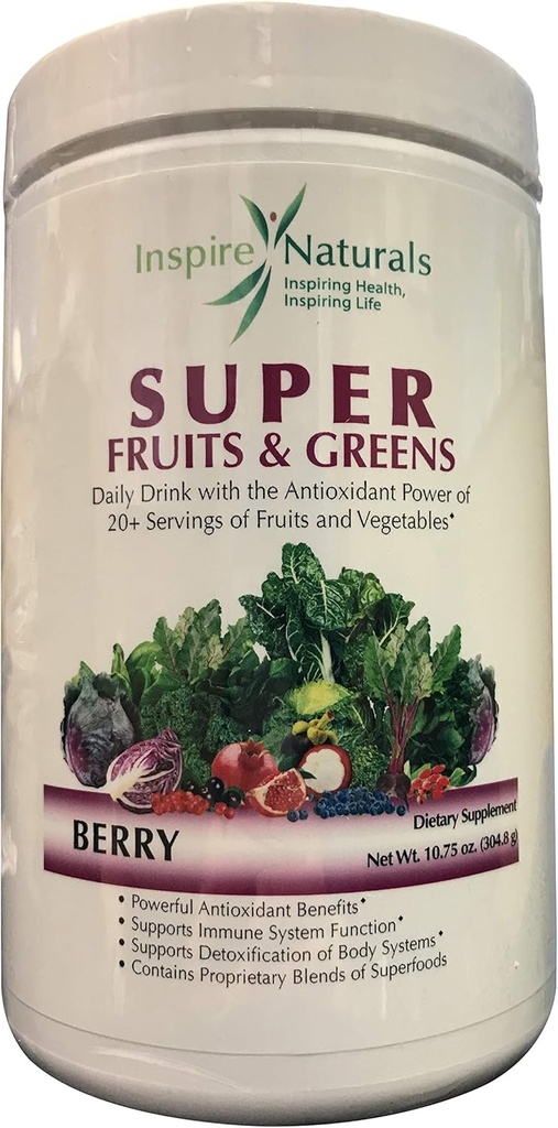 Super Fruits and Greens, Doctor Empfohlen beste Verkostung Alle natürlichen Super Food w/ 20+ Früchte & Gemüse (Berry)
