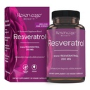 Reserve Schönheit, Resveratrol 250 mg, Antioxidans Ergänzung für Herz und zelluläre Gesundheit, Unterstützt gesundes Alter und Immunsystem, Paleo, Keto, 30 Kapseln