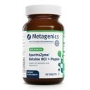 Metagenics SpectraZyme Betaine HCI + Pepsin - Unterstützt Stomach Health & Aids in Digestion* - mit Betaine HCl & Pepsin - Proteolytic Digestive Enzyme* - Non-GMO - 45 Servierungen - 90 Tabletten