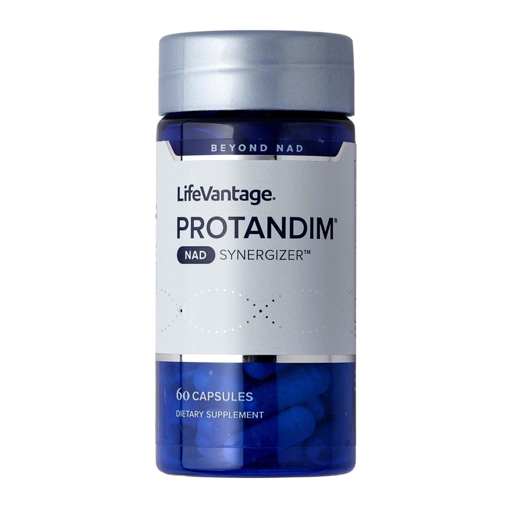 LifeVantage Protandim NAD Synergizer, NAD Energy Supplement, Mood, Egészséges öregedés támogatás, Sirtuin Aktiválás, Cellular Energy & Érrendszeri támogatás, Távolítsa el a celluláris hulladékot, 60 kapszula