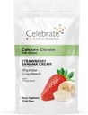 Celebrate Vitamins Bariatric 500mg Calcium Citrate Soft Chews with 500 IU Vitamin D3 – Essential for Gastric Bypass Patients & Bone Health - Sugar & Gluten Free, Strawberry Banana Cream (90 Chews)