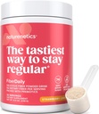 FiberDaily Delicious Fiber Powder - Organisches Psyllium Husk, Agave Inulin & Sunfiber® Guar Gum Erdbeeren-Lemonade-Getränk, Zuckerfrei, lösliche Faser, Prebiotic Fiber Supplement, Vegan, 1 Monat Versorgung