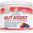Dr. Danielle Gut Assist - Leaky Gut Repair Supplement Powder - Glutamin, Arabinogalactan, Licorice Root - unterstützt IBS, Sodbrennen, Bloating, Gas, Constipation, SIBO von, Berry Flavor