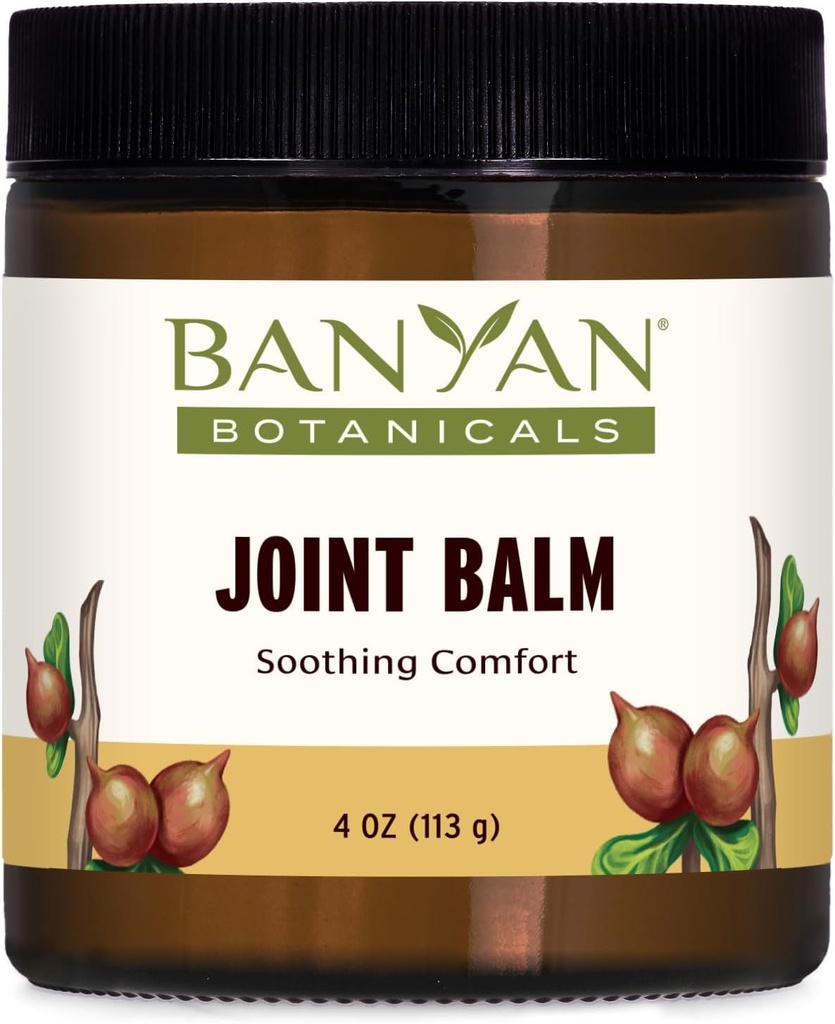 Banyan Botanicals Joint Balm – Organic Balm für Gelenke mit Boswellia und Guggulu – zur Unterstützung von komfortablen Gelenken und insgesamt Gelenkgesundheit – 4 oz – Non-GMO Sustainable Sourced Petroleum Free
