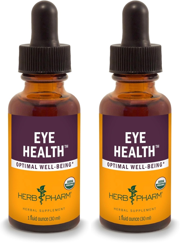 Herb Pharm Eye Health Liquid Herbal Formula Bilberry és Goji folyékony kivonatok - 1 Ounce (csomag 2)