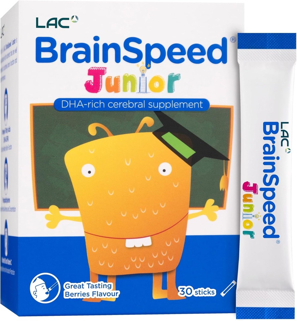 LAC Junior BrainSpeed - 124; Enhance Brain Nutrition - Brain Development, Focus & Learning (1g x 30stick)