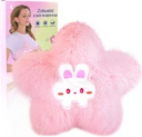 Microwavable Heizkissen für Period Cramps Schmerz Relief- Mikrowelle Heizkissen für Frauen mit Moist Heat Pack für Hals Schulter Cute Soft Warm Compress Cozy Pad Plüsch Star Valentines Geschenke für Mädchen