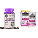Garden of Life Organics Elderberry Gummies for Adults & Kids - Immune Support Supplement with Organic Fruit &, Dr. Formulated Women's Probiotics Once Daily, 16 Strains, 50 Billion, 30 Capsules