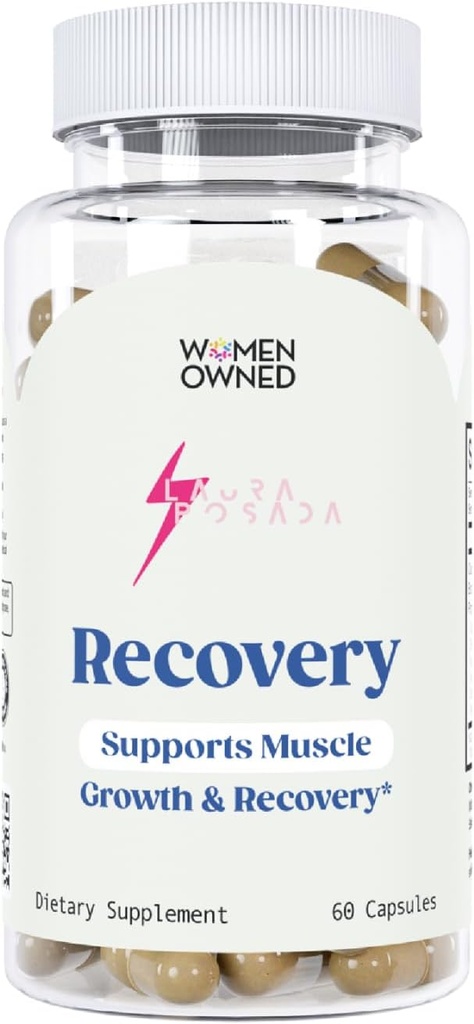 Laura Posada Post-Workout Erholung Soreness Supplement 60 Kapseln Muskelreparatur & Wachstum für optimale Fitness Leistung - 100% natürliches Non-GMO, Made in USA