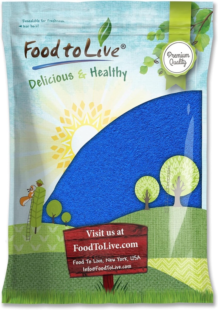 Lebensmittel zu leben Blue Spirulina Pulver, 6 Pfund — Pure Raw Blue-Green Algae Extrakt, Kosher, Vegan, Non-Irradiated, Rich in Phycocyanin, Groß für Säfte, Glatte, Shakes, Getränke und Lebensmittel Färbung