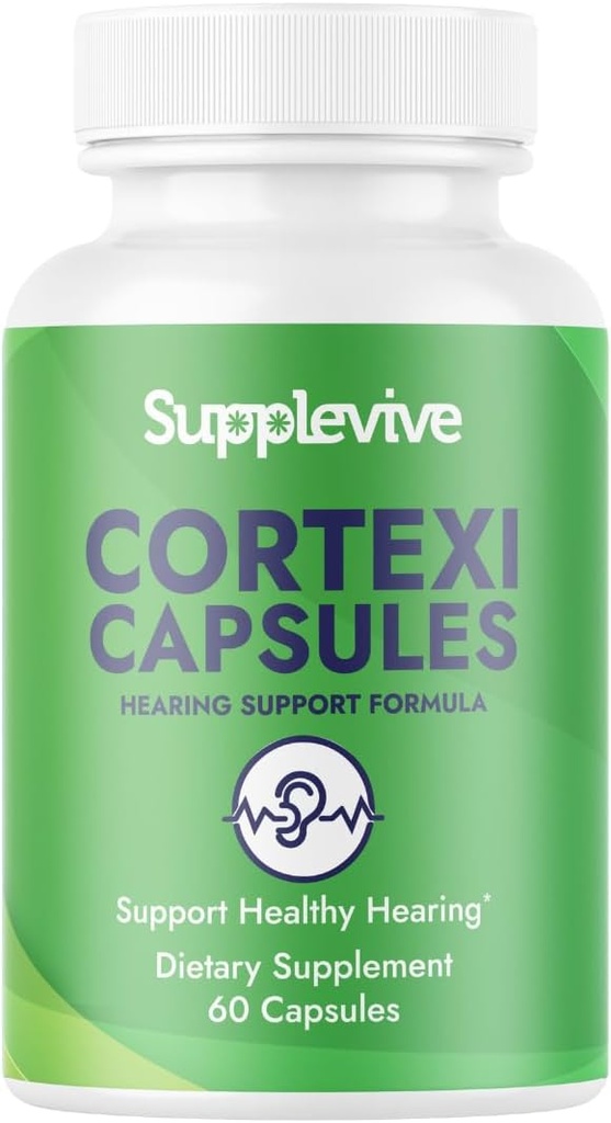 Cortexi Hearing Support Formel - Ohr Tinnitus Relief für Ringen Ohren, Tinnitus Ergänzung & Hörgerät Vitamine helfen Schweigen Der Lärm, sicher und natürlich, 60 Kapseln (1)