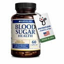 Blutzucker-Gesundheit Natürliche 20 Kräuter und Vitamine mit Zimt, Alpha-Liposäure zur Unterstützung von Gesundheit, Non-GMO, für Männer Frauen, unterstützt gesunde Energie Levels - 60 Kräuter Pillen - 30 Tage Versorgung