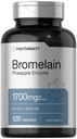 Horbäach Bromelain 1700 mg | 120 Kapseln | Unterstützt Verdauungsgesundheit | Ananas Enzymergänzung | Non-GMO, Glutenfrei