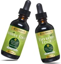 Go Nutritents Nascent Jodine & Thyroid Supplements High Potencial Liquid Drops Non-GMO GlutenFree Jodine Edge to Boost Metabolizmus Javítja a bőr és a haj veszteség és a növekedés szintje jód