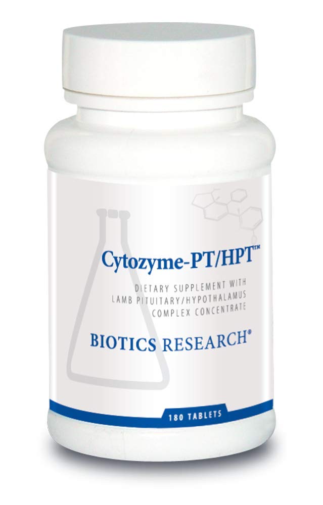 Biotics Research Cytozyme PT HPT Lamb Pituficialis Hypophalamus Complex, Támogatja a Pituficialis Gland és Hypothalamus, Adrenal Health, Brain Boost 180 tabletta