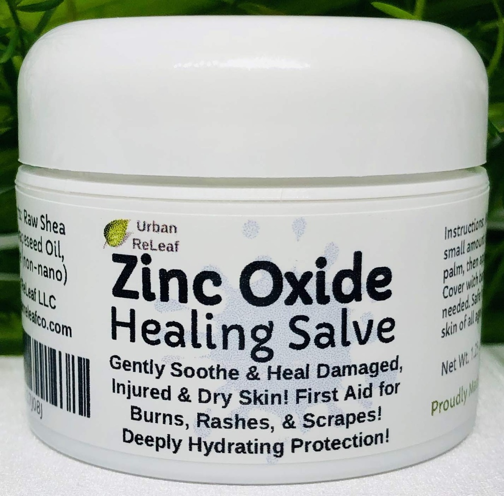 Urban ReLeaf Zinkoxid Salz! Gent beruhigen und schützen beschädigt, verletzt & trockene Haut! Erste Hilfe, Burns, Rashes, Scrapes! Tief feuchter Schutz. 100% Natürlich! Beruhige empfindliche Haut aller Altersgruppen.