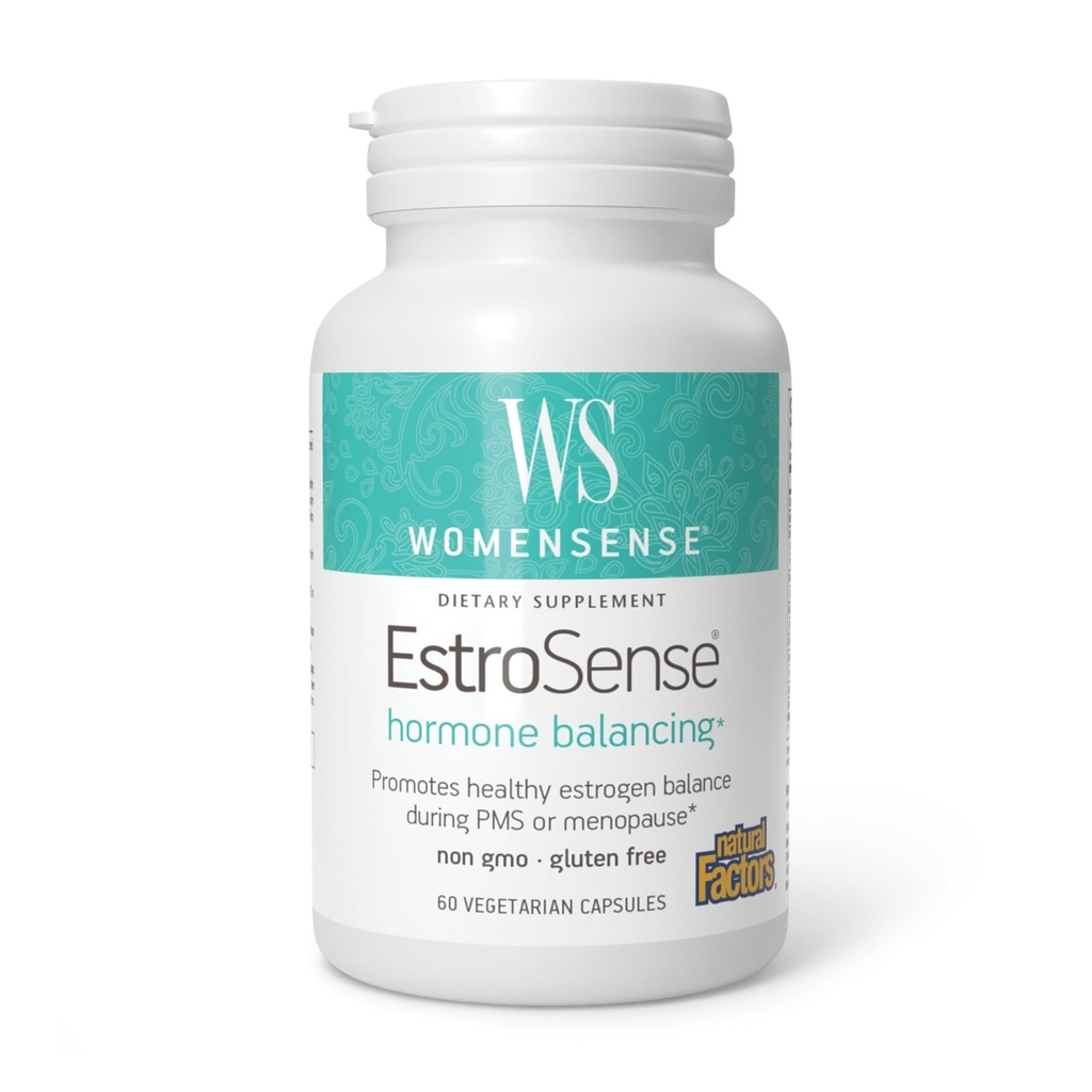 WomenSense EstroSense által természetes tényezők, természetes kiegészítése támogatása ösztrogén és hormonegyensúly során PMS vagy Menopauza, Vegan, Non-GMO, 60 kapszula