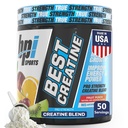 BPI Sports Best Creatine - Kreatin Monohydrat Pulver für Männer & Frauen, Himalaya Salz - Stärke, Pumpe, Ausdauer, Muskelwachstum, Muskeldefinition - No Bloat – Fruit Punch – 50 Portionen – 10,58 Unze