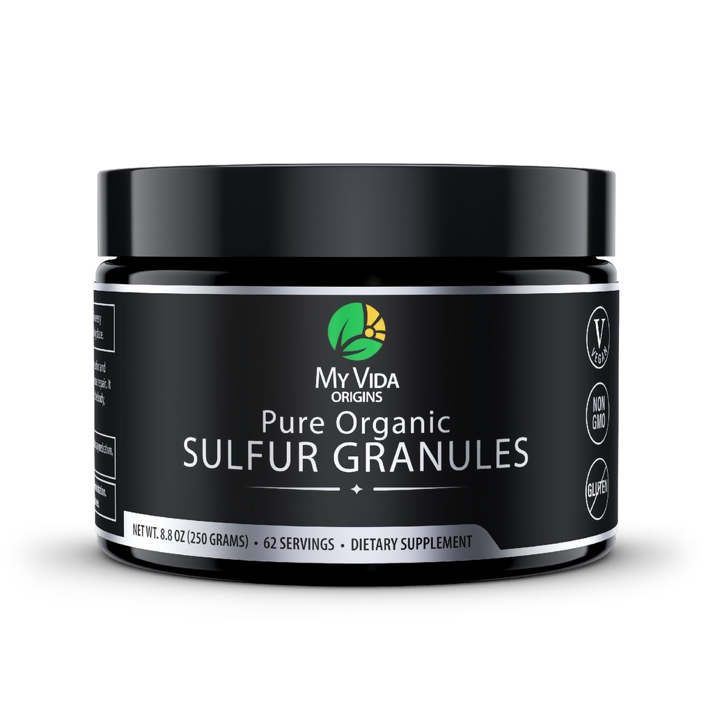 My Vida Origins Pure Origins Pure Original Sulfure A124; 99% Pure MSM Granules Skin, Hair, & Joint Agricultural 124; Non- GMO, Vegan, Gluten Free (62 Servings) 2 Months Supply