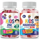 Magnesium Gummi für Kinder & Erwachsene - 500mg & Zink Gummi für Kinder & Erwachsene - Zink Kaugummi für Immununterstützung - Leistungsstarke natürliche Antioxidante Non-GMO Ergänzung für Kinder Männer Frau Erwachsene.