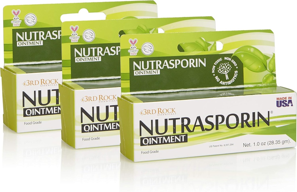 3rd Rock Essentific 124; Nutraszprin Silver Ointment - 124; Non Toxic Petroleum Free Non Antibiotic First Aid Ointment - 124; All Natural Personal Care (1.0 oz - 124; 3 Pack)
