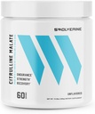 Swolverine Citrulline Malate 2: 1) 124; 2: 1 Az L- Citrulline & Malic Acid aránya, az erősség növelése, a izomerő növelése, a növekedés NO, Optimize Recovery, 300g, 5g Per Serving, ízesítetlen (60 szerváció)