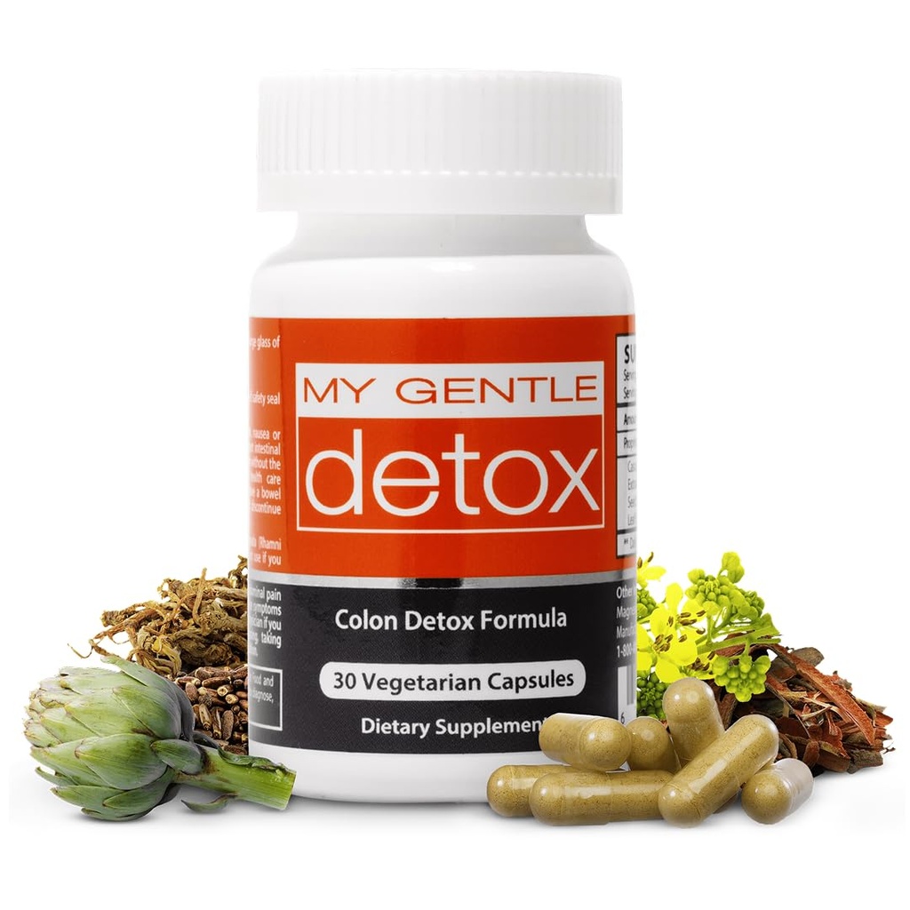 Herbal Nitro My Gentle Detox - Colon Cleanse & Poop Pills (30 Count)