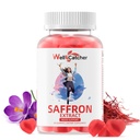 Saffron Gummis für Erwachsene Kinder - Bio-Saffron-Extrakt-Ergänzung für Männer Frauen Zucker frei für Mood Balance Unterstützung besser schlafen Metabolismus mit Vitaminen Non GMO Erdbeer Flavored 30 Tage Versorgung