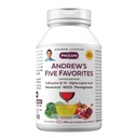 ANDREW LESSMAN Andrew's Five Favorites 240 Capsules - Bietet 200mg Jede von Coenzym Q-10, Resveratrol, EGCG, Granatapfel und Alpha Lipoic Acid, Leistungsstarke Anti-Oxidant-Unterstützung, keine Additive
