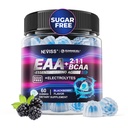 EAA-Gummi-Ergänzungen, Alle 9 essentiellen Aminosäuren-Ergänzung, BCAA Aminosäuren-Gummien für Herren Frauen ¶Branched-Chain Aminos & Elektrolyt Hydration GummiesŠGluten frei, Himbeer Geschmack, Vegan, 60