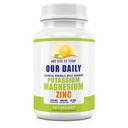 Magnézium káliumpótló W Cink - 90 kapszula 400MG Magnézium, 450MG Kálium, 50MG Cink az érrendszeri egészségért - Magas abszorpciós Vegán a láb és az alvás