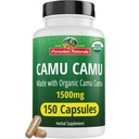 Peruvian Naturals Bio Vitamin C von Camu Camu Capsules 1.500mg - 150 Vegan Pillen, Natürliches Vitamin C von ganzer Nahrung Camu Berry Organic, Non-GMO