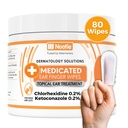 Nootie Medicated Ear Finger Wipes mit Chlorhexidin für Hunde, Gentle Dog Ear Cleaning Wipes für juckende, empfindliche Ohren - Hilft Wax, Dirt Buildup, & Odor 80 Wipes - Made in USA