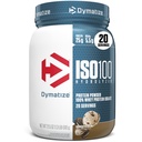 Dymatize ISO100 tejsavó fehérje por izolátum, Cookie & Cream, 25 g fehérje, 5.5g BCAA, Kevesebb, mint 120 Cal., glutén mentes, 1g Fat, 1g cukor, 2g karb (20 adag)