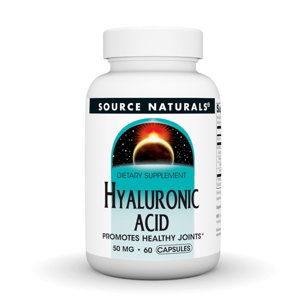 Source Naturals Hyaluronic Acid, Promotes Egészséges ízületek *, 50mg - 30 kapszula