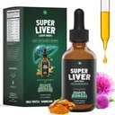 SuperBonsai Super Liver Unterstützung mit Milchdistel - Alle natürlichen Leberreiniger Detox & Repair Aid - Doctor-Formulierte Leber Ergänzung - Flüssige pflanzliche Nahrungsergänzungsmittel für Lebergesundheit - 1 Monat Versorgung