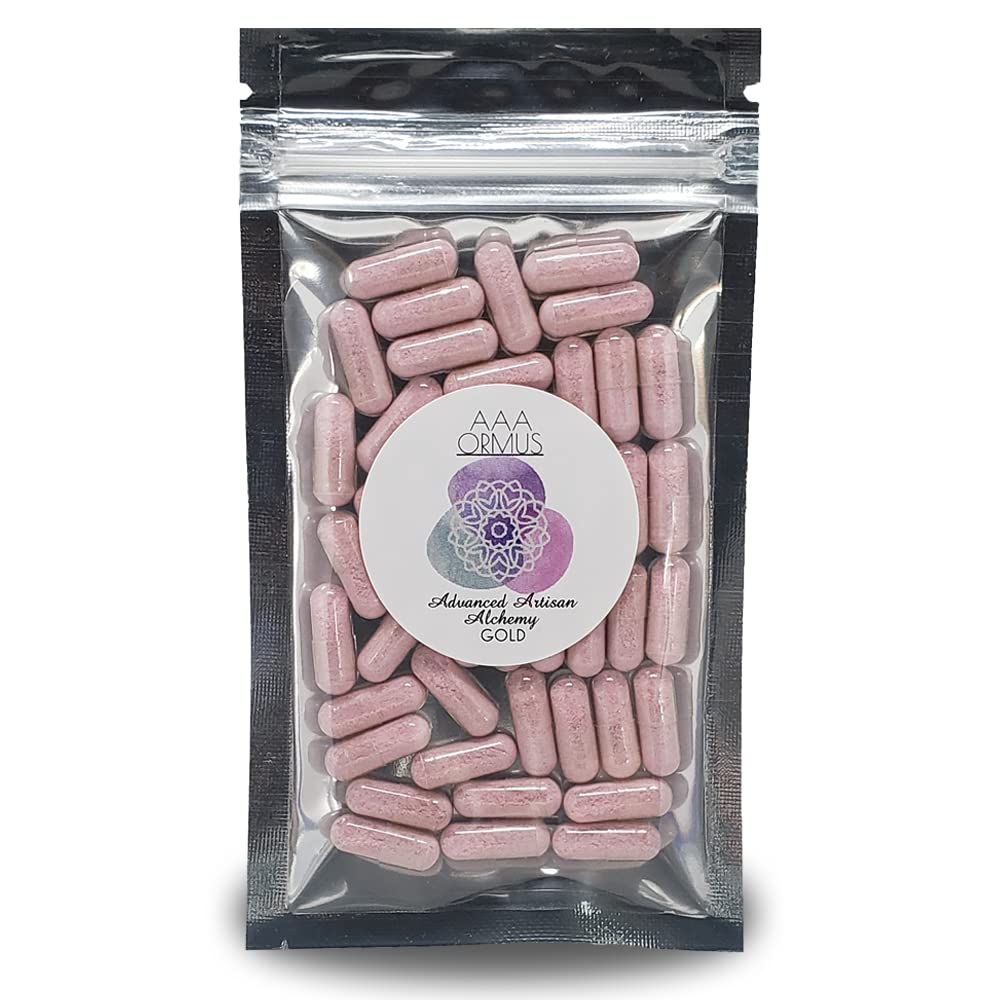ORMUS Gold - Colloidal Gold Capsules Vegan - Monotomic Gold Ormus - The Bölcsek Köve - 45 Count Bag