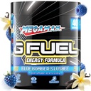 G Fuel Megaman Energy Drink Powder, Pre Workout Caffeine Mix für Gaming, Zucker freie Fokus Amino, Vitamin + Antioxidantien, 9.9oz (Blaue Slushee, 40 Servierungen)