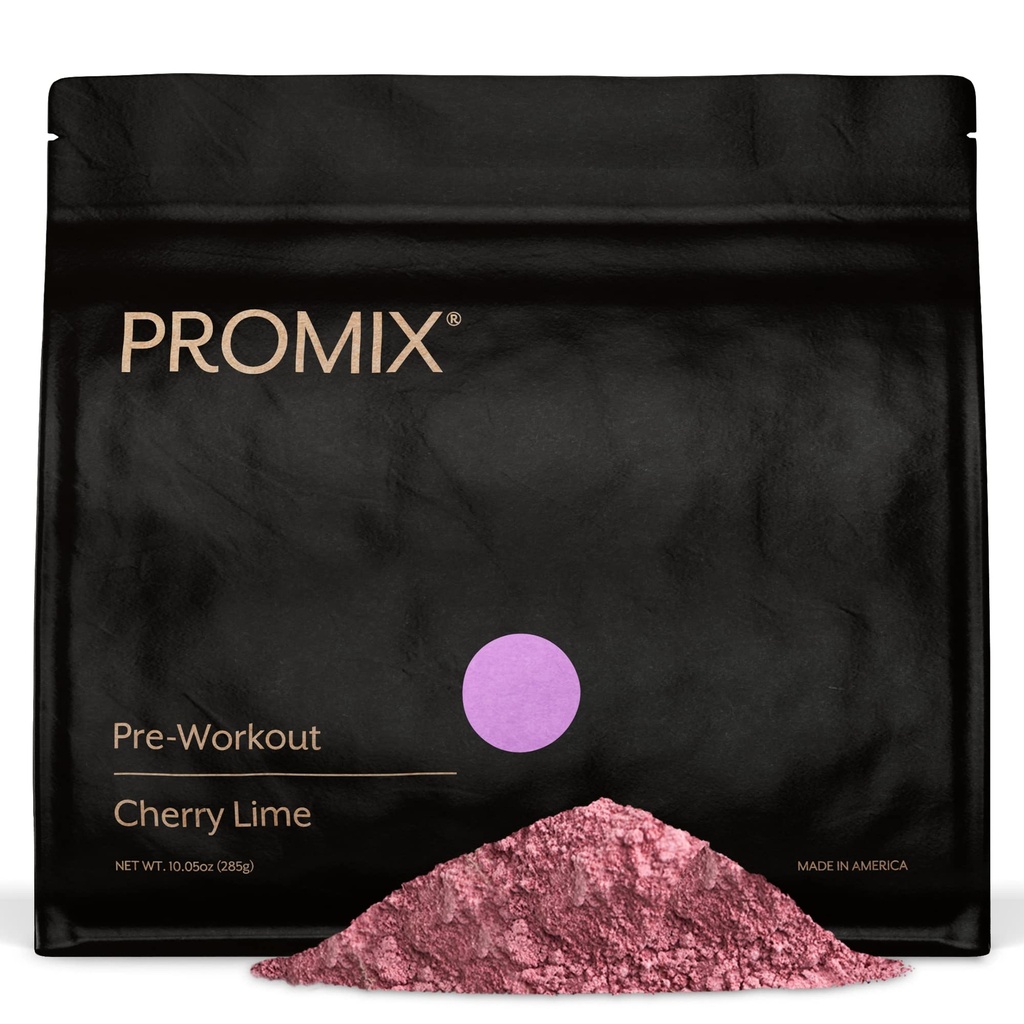 ProMix Táplálkozás Pre- Edzés Powder, Cherry Lime - Maximalizálja Fókusz és teljesítmény - Segít izom Gain, Endurance - B12-vitamin, koffein, Beta-Alanine & L- Tyrsosine - 30 szerváció (1-es csomag)