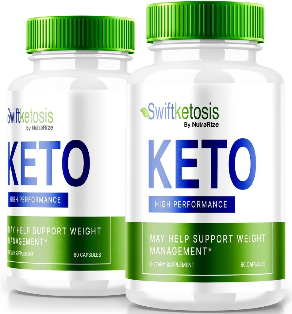 (2 Pack) Swift Ketosis Keto Pills, SwiftKetosis Ultimate Keto Weight Loss Support - Tailored Solution to Reach Your Fitness Goals, All Natural, Extra Strength Fitness Supplement, Review (120 Capsules)