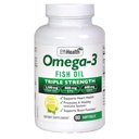 EffiHealth Omega-3 Fischöl - Dreifache Stärke 2500mg Fischöl, 1200mg EPA, 600mg DHA - Unterstützt Herz-Gesundheit, Gehirn-Gesundheit und Immununterstützung – Lemon Flavor, Burpless Fish Oil