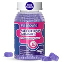 Melatonin Gumies 5mg - Natural Sleep Aid - Alváskiegészítés - Sugar Free melatonin Gumies Match Magnéziummal Segít, hogy elalszik gyorsabb és marad Alvás hosszabb - 60 Gumies Vegan